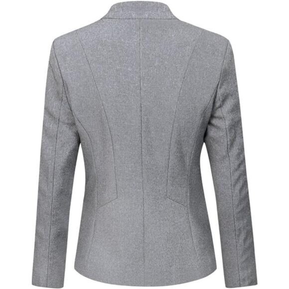 Women's 2 Piece Business Skirt Suit Set Office Lady Slim Fit Blazer and Skirt - Picture 4 of 7